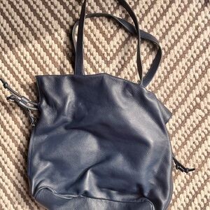 NWOT Tote Le Monde Roma Cinch Bag in Blue